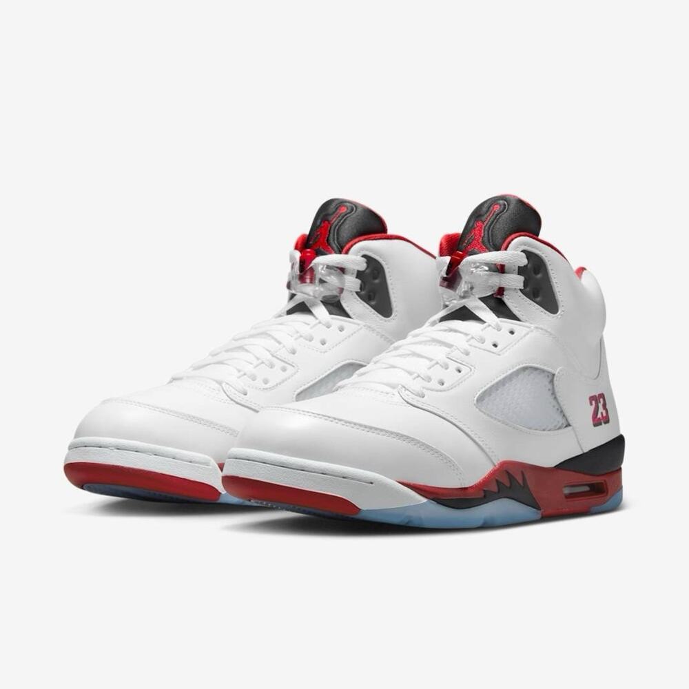 NEW Nike Air Jordan 5 Retro Fire Red Black Tongue 2025 HQ7978-101 Men’s Size 13